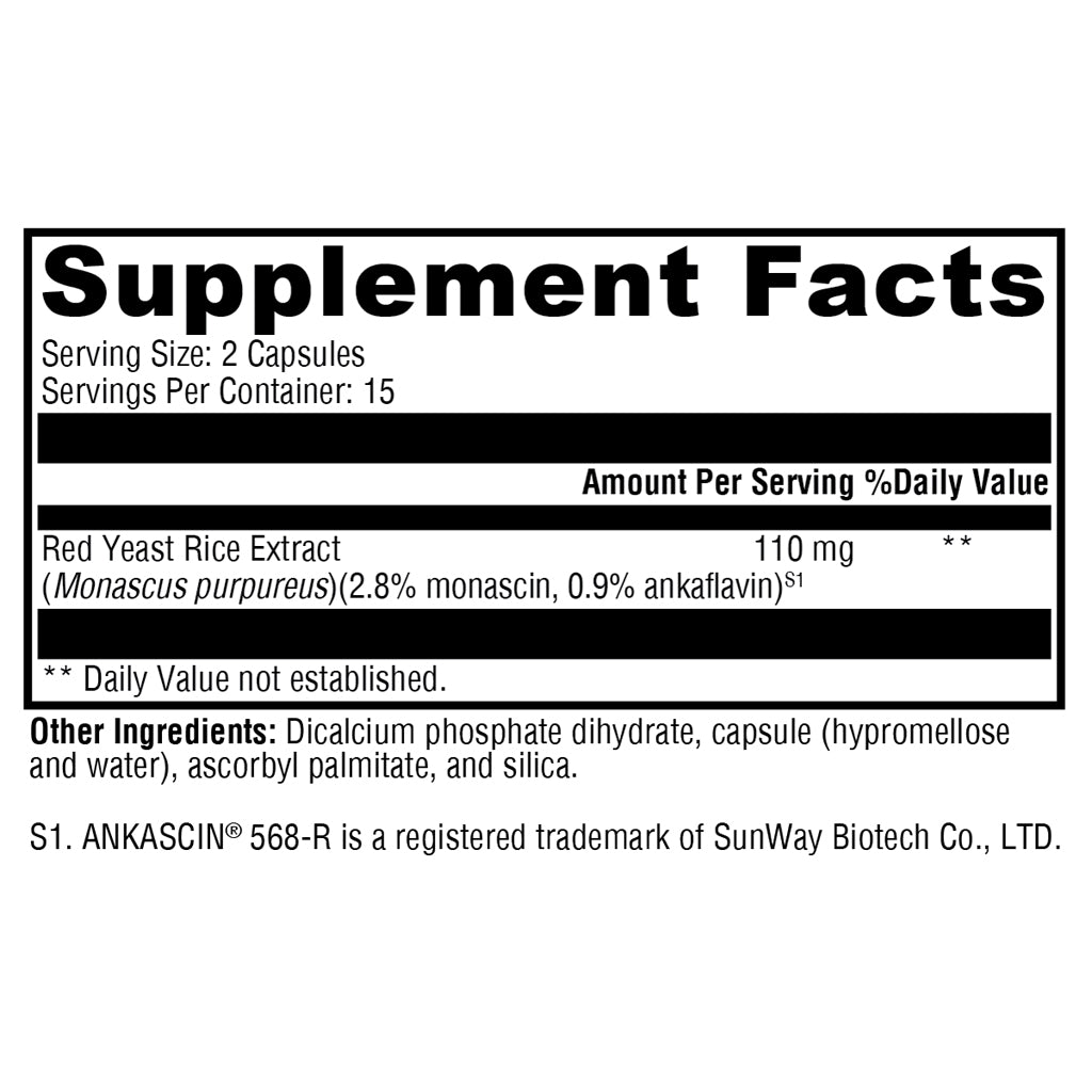 Xymogen Red Yeast Rice 30c