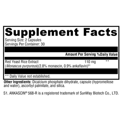 Xymogen Red Yeast Rice 60c