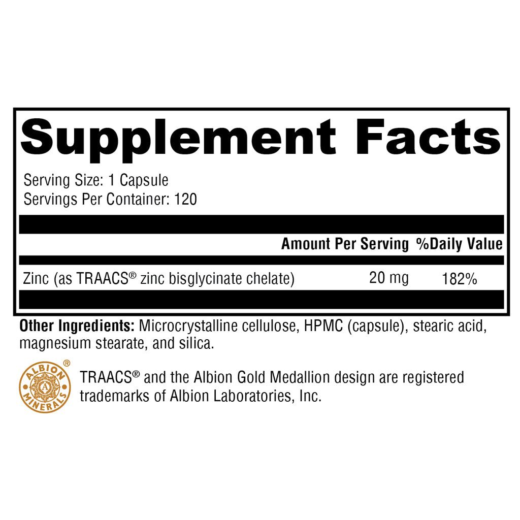 Xymogen Zinc Glycinate 120c
