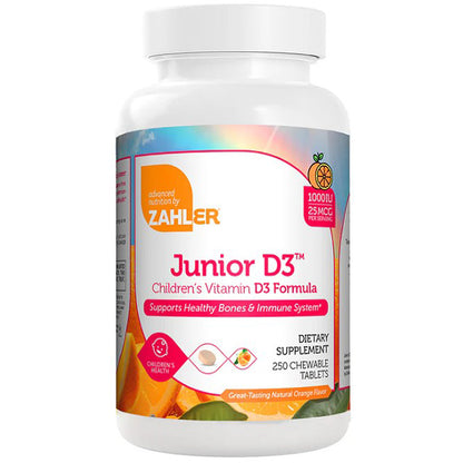 Advanced Nutrition by Zahler Junior D3 1000 IU 250 chew tabs