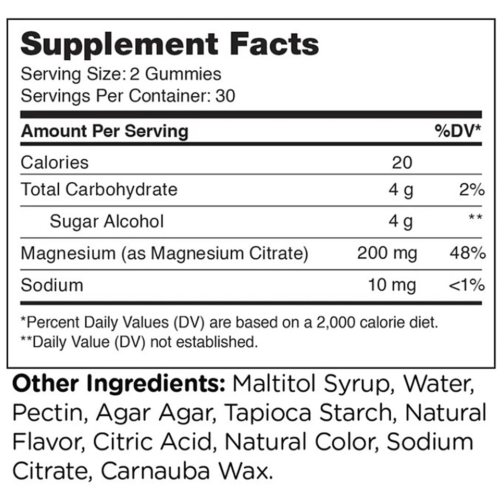 Advanced Nutrition by Zahler Magnesium 60 Gummies (SUGAR-FREE)