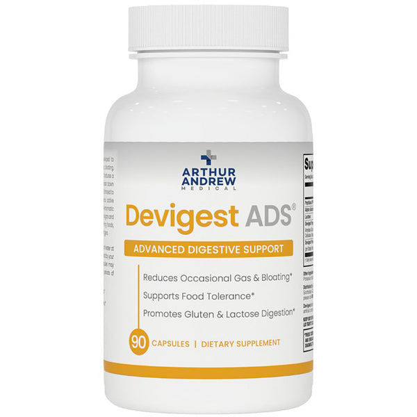 Arthur Andrew Medical Devigest ADS supplement bottle on a white background