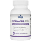 Supplement bottle labeled 'Fibrovera AHS' by Arthur Andrew Medical on a white background