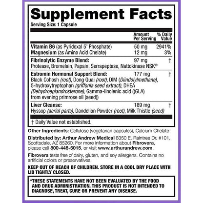 Supplement label with detailed ingredient list and instructions on a white background