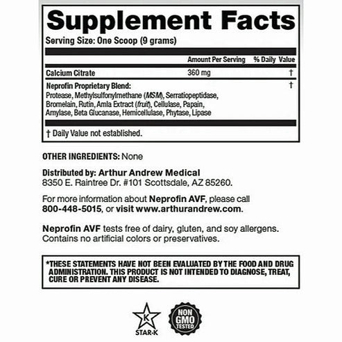 Arthur Andrew Medical Neprofin 500grams