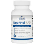 Neprinol AFD dietary supplement bottle with Arthur Andrew Medical branding on a white background
