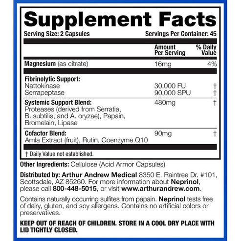 Arthur Andrew Medical Neprinol AFD 500mg 90 caps