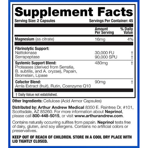 Arthur Andrew Medical Neprinol AFD 500mg  300 caps