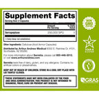 Supplement label with 'Star-K Kosher' and 'GRAS' certification logos on a green background