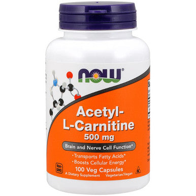 NOW Acetyl-L-Carnitine 500 mg 100vc