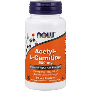 NOW Acetyl-L-Carnitine 500 mg 50vc