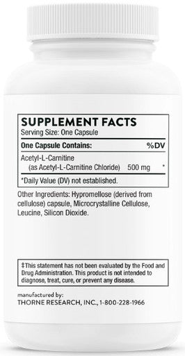 Thorne Acetyl-L-Carnitine 60c