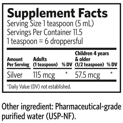 Argentyn 23 Daily+ Immune Support Dropper (59mL) 2oz