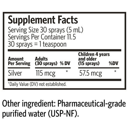 Argentyn 23 Daily+ Immune Support Spray (59mL) 2oz