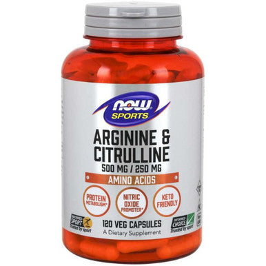 NOW Arginine & Citrulline 500/250 mg 120vc