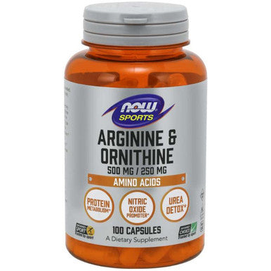 NOW Arginine & Ornithine 500/250 mg 100c