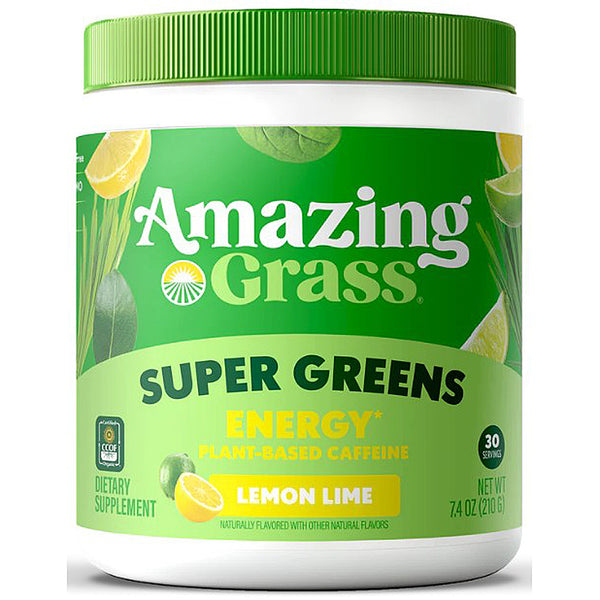 Amazing Grass Super Greens Energy - Lemon/Lime (7.4oz) 30 servings