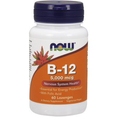 NOW B-12 5000mcg 60 lozenges