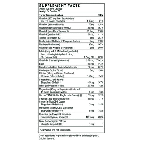 Thorne Basic Prenatal 90c