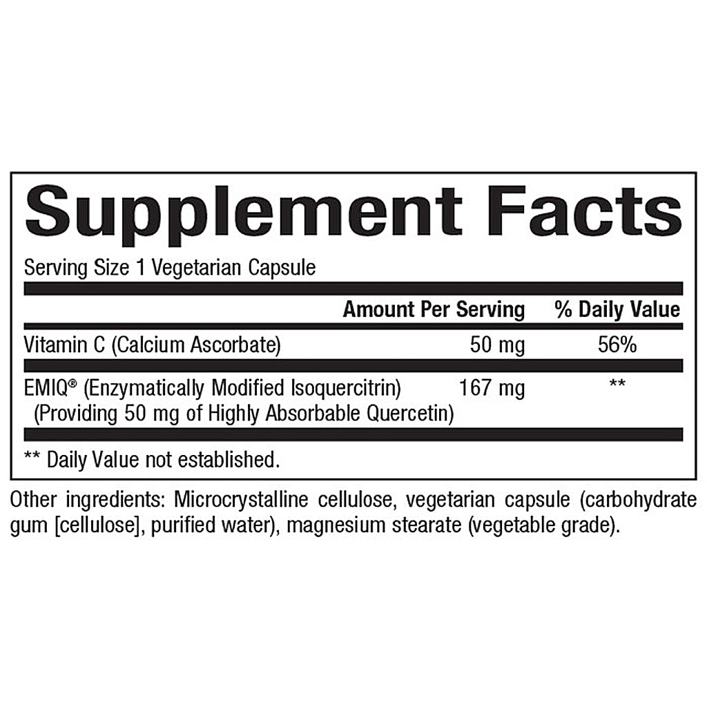 Supplement facts label with vitamins and ingredients on a white background