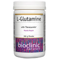 L-Glutamine powder container with Theracurmin from Bioclinic Naturals on a white background