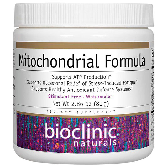 Bottle of Biodclinic Naturals Mitochondrial Formula on a white background