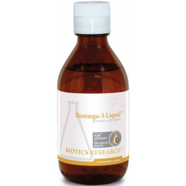 Bottle of Biotics Research Biomega-3 Liquid, 6.8 oz.