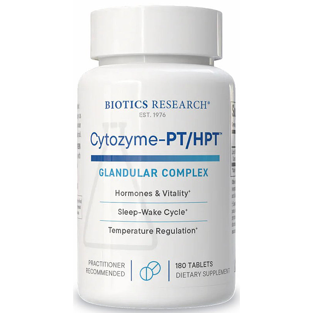 Biotics Research Cytozyme-PT/HPT supplement bottle on a white background