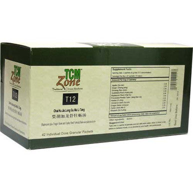 TCM Bupleurum plus Dragon Bone and Oyster Shell Formula - T12G Chai Hu Jia Long Gu Mu Li 42Pkts