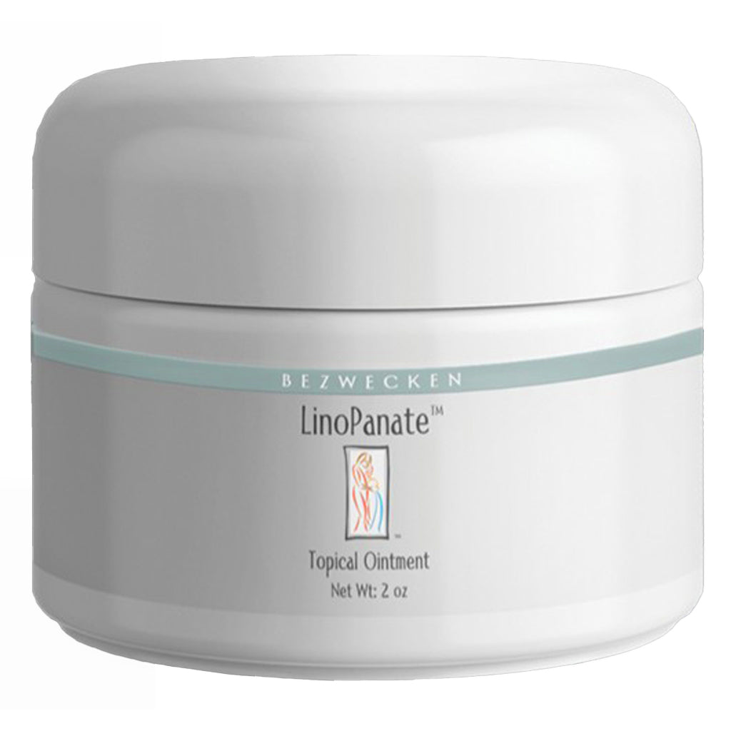 LinoPanate topical ointment jar on a white background