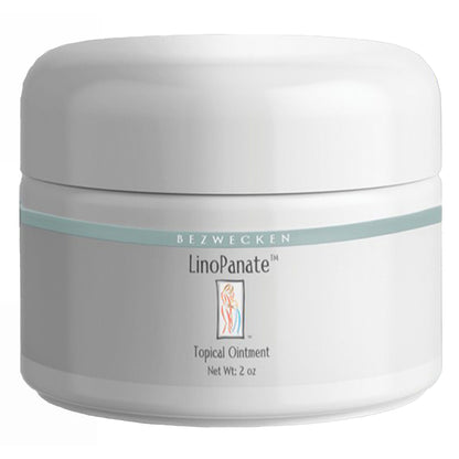 LinoPanate topical ointment jar on a white background
