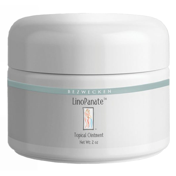 LinoPanate topical ointment jar on a white background