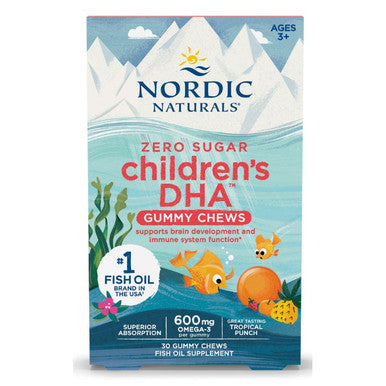 Nordic Naturals Zero Sugar Children's DHA (Tropical Punch) 30 Gummies