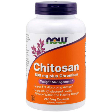 NOW Chitosan 500mg Plus Chromium 240vc