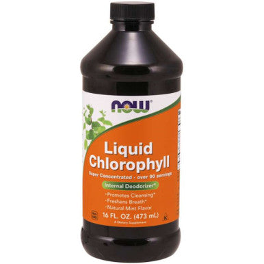 NOW Chlorophyll liquid Mint flavor 16oz.