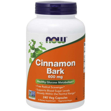 NOW Cinnamon Bark 600mg 240vc