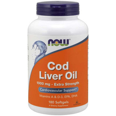 NOW Cod Liver Oil 1000mg ES 180sg
