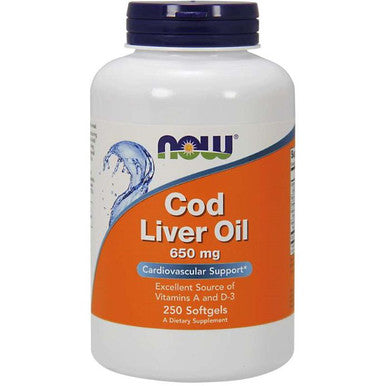 NOW Cod Liver Oil 650mg 250sg