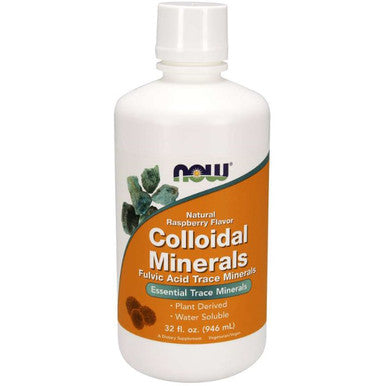 NOW Collodial Minerals Raspberry liquid 32 oz.