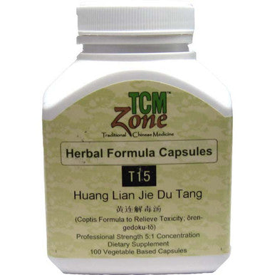 TCM Coptis Formula to Relieve Toxicity - T15C Huang Lian Jie Du Tang 100vc