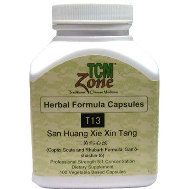 TCM Coptis Scute and Rhubarb Formula - T13C San Huang Xie Xin Tang 100vc