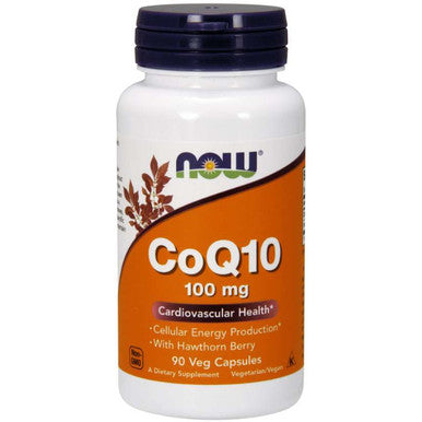 NOW CoQ10 100mg w/Hawthorn Berry 90vc