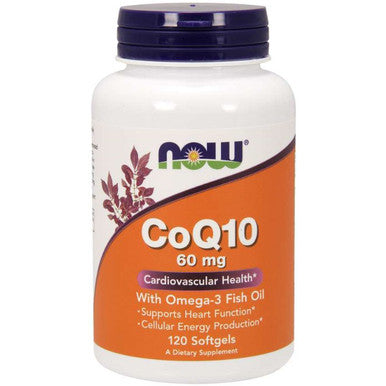 NOW CoQ10 60mg w/Omega-3 Fish Oils 120sg