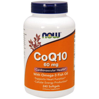 NOW CoQ10 60mg w/Omega-3 Fish Oils 240sg