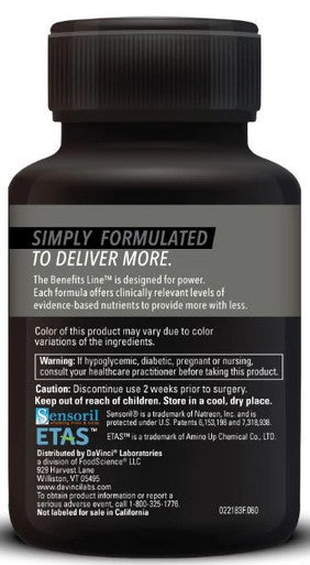 DaVinci Laboratories Cortisol Benefits 60c