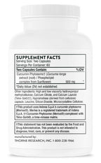 Thorne Curcumin Phytosome - Sustained Release 500mg 120c
