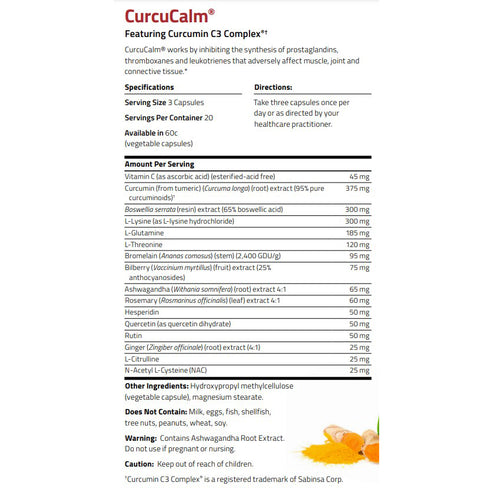 NuMedica CurcuCalm 60c