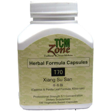 TCM Cyperus and Perilla Leaf Formula - T70C Xiang Su San 100vc