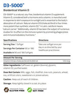NuMedica D3-5000 180sg