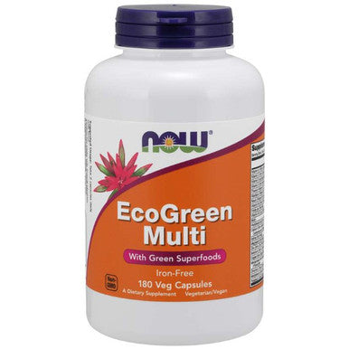 NOW EcoGreen Multivitamin Iron-Free 180vc